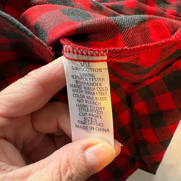 NWT She + Sky Buffalo Plaid Shirt Top - Picture 12 of 12